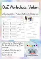 Vorschau - Unterrichtsreihen - DaZ (Ukraine) Wortschatz: alltägliche Verben - Deckblatt