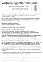Vorschau - Arbeitsblätter - #demokratiestaerken: Wissenswertes über Gesetze - Seite 1