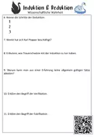 Vorschau - Arbeitsblätter - Induktion und Deduktion / videogestützt / ab Klasse 10 / Oberstufe - Seite 1