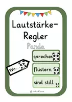 Vorschau - Präsentationen/Tafelbilder - Lautstärkeregler Version Panda - Deckblatt