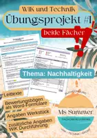 Vorschau - Arbeitsblätter - Übungsprojekt 9/10 Wirtschaft und Kommunikation und Technik - Deckblatt