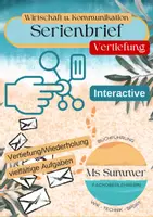 Vorschau - Interaktives Material - WiK - Serienbrief: interaktive Vertiefungsaufgaben - Deckblatt