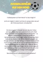 Vorschau - Arbeitsblätter - Gewichtskraft und Masse - Fußballspielen auf dem Mond - Seite 1