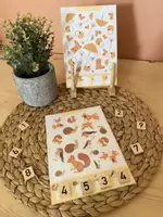 Aperçu - Apprentissages en autonomie - Automne - Cherche et compte 🍁🍃🐌 - Page de couverture