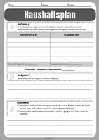 Vorschau - Arbeitsblätter - Haushaltsplan - Präsentation (PDF), Infotext, Arbeitsblätter, Lösungen - Seite 2