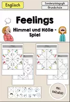 Vorschau - Arbeitsblätter - Feelings Gefühle Himmel und Hölle Spiel - Englisch - Deckblatt