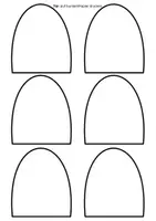 Vorschau - Mal- und Bastelvorlagen - Halloween Bastelvorlage Gruselschloss mit Gespenstern – einfach (Kindergarten / Klasse 1) - Seite 3