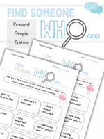 Vorschau - Arbeitsblätter - Find Someone Who... - Present Simple Edition - Deckblatt