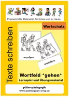Vorschau - Arbeitsblätter - Aufsatztechnische Übungen - Wortfeld *gehen* - Deckblatt