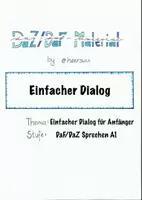 Vorschau - Anderer Materialtyp - Einfacher Dialog / Dialogtraining für Anfänger, Legeübung - Deckblatt