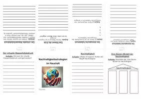 Vorschau - Arbeitsblätter - Buddy-Book: virtuelles Wasser, Fußabdruck, Nachhaltigkeit - Seite 1