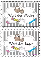Vorschau - Arbeitsblätter - Wort des Tages & Wort der Woche - Seite 1