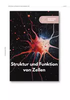 Vorschau - Unterrichtsreihen - Struktur und Funktion von Zellen - Unterrichtsmaterial - Seite 1