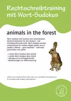 Vorschau - Spiele - Wortsudoku Englisch: animals in the forest - Deckblatt