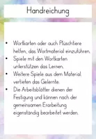 Vorschau - Unterrichtsreihen - DaZ/ DaF (Ukraine) Wortschatz: Tiere & Farben - Seite 1