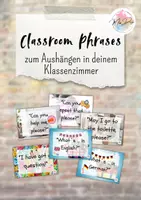 Vorschau - Poster - Classroom Phrases ~ zum Aushängen in deinem Klassenzimmer - Deckblatt