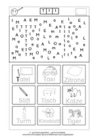 Vorschau - Arbeitsblätter - Arbeitsblätter Buchstabe T Druckschrift Wochenplan Buchstabeneinführung - Seite 3