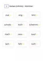 Vista previa - Refuerzo / NEE / Materiales de apoyo - Sätze bilden - Kärtchen (Alemán / Deutsch) - página 3