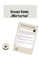 Vorschau - Spiele - Escape Room Wortarten: Das Geheimnis der verlorenen Worte. - Deckblatt