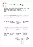 Vorschau - Arbeitsblätter - Materialpaket: 4x Ferienbingo für DaF- und DaZ-Klassen - Seite 3