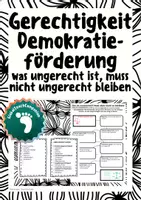 Vorschau - Arbeitsblätter - Gerechtigkeit - Umgang mit Ungerechtigkeiten #demokratiestärken - Deckblatt