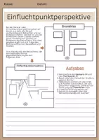 Vorschau - Arbeitsblätter - Einfluchtpunktperspektive -Stadtansicht -Zentralperspektive - Seite 1