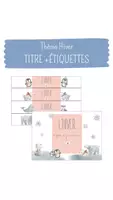 Aperçu - Affichage - Etiquettes et Titre pour les ateliers du thème HIVER - Page de couverture