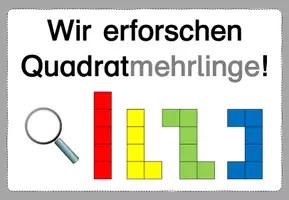 Vorschau - Stundenentwürfe - Materialpaket Quadratmehrlinge/ Würfelnetze: Forscherheft + Reihentransparenz + Wortspeicher + Unterrichtsplanung - Seite 2