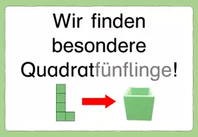 Vorschau - Poster - Reihentransparenz Quadratmehrlinge (Würfelnetze) - Klasse 3-4 - Seite 3