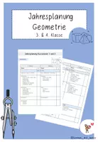 Vorschau - Arbeitsblätter - Jahresplanung Geometrie 3. und 4. Jahrgangsstufe - Deckblatt
