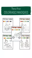 Aperçu - Apprentissages en autonomie - Coloriages magiques Thème Hiver, Noël, fêtes de fin d'année - Page de couverture