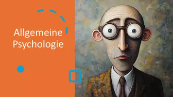 Vorschau - Präsentationen/Tafelbilder - Allgemeine Psychologie: Theorien und Modelle - Deckblatt