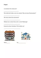 Vorschau - Arbeitsblätter - Sachtext zum Thema Wohnen, mit Arbeitsblättern, 2. Klasse - Deckblatt