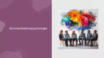 Vorschau - Präsentationen/Tafelbilder - Präsentation: Kommunikationspsychologie - Deckblatt