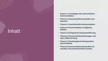 Vorschau - Präsentationen/Tafelbilder - Präsentation: Kommunikationspsychologie - Seite 3