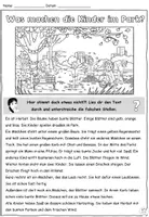 Vorschau - Text - Fehlertext "Was machen die Kinder im Park?" Der Herbst - DaZ / DaF / Deutsch - Seite 3