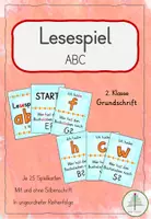 Vorschau - Spiele - Lesespiel zum ABC, ungeordnete Reihenfolge | Grundschrift - Deckblatt