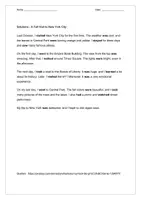 Vorschau - Arbeitsblätter - Revision Simple Past - A Fall Visit to New York City - Seite 3