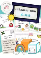 Vorschau - Bildkarten - Weekend: Karten für den Erzählwürfel - Würfel mit Taschen | Wochenende ENGLISCHE Version - Deckblatt