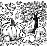 Vorschau - Arbeitsblätter - Herbst Ausmalbilder - Seite 2