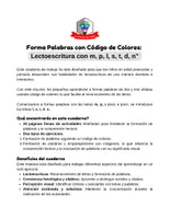 Vista previa - Hojas de trabajo - Forma Palabras con Código de Colores - página 1