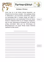 Vorschau - Arbeitsblätter - Partnerdiktat Thema Herbst (Deutsch 5/6) - Seite 1