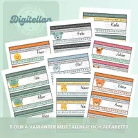 förhandsvisning - Redigerbara namnskyltar - djur - sida 2
