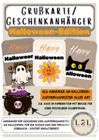 Vorschau - Bildkarten - Halloween - Grußkarte / Gruß / Geschenk / Anhänger - Deckblatt