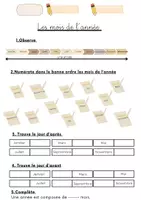 Aperçu - Feuilles d'exercices - emc jours-mois-année - Page 1