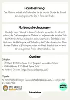 Vorschau - Stundenentwürfe - Die Josefsgeschichte: Die 1. Reise der Brüder (Stunde 6) - Seite 1