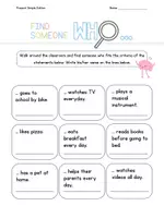 Vorschau - Arbeitsblätter - Find Someone Who... - Present Simple Edition - Seite 2
