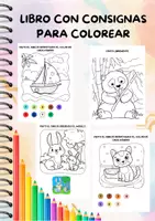 Vista previa - Hojas de trabajo - Libro con consignas para colorear - Portada