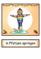 Vorschau - Arbeitsblätter - Wortschatzpaket "Was machen die Kinder im Herbst?" DaZ / DaF / Deutsch - Seite 2