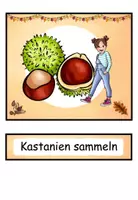 Vorschau - Arbeitsblätter - Wortschatzpaket "Was machen die Kinder im Herbst?" DaZ / DaF / Deutsch - Seite 3